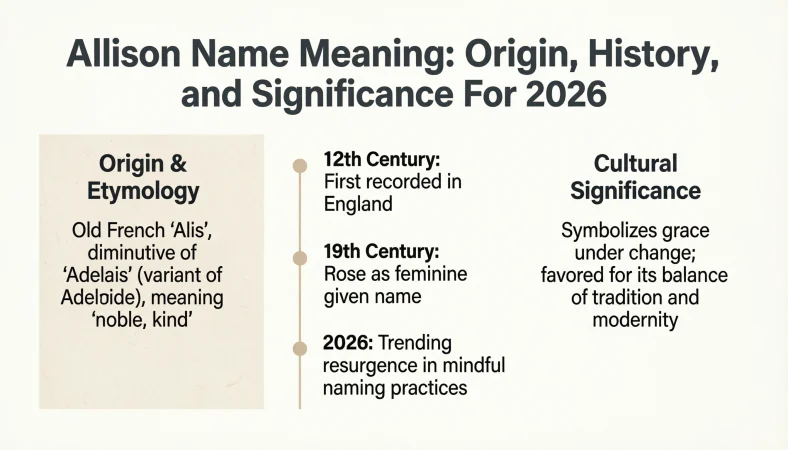 Allison Name Meaning