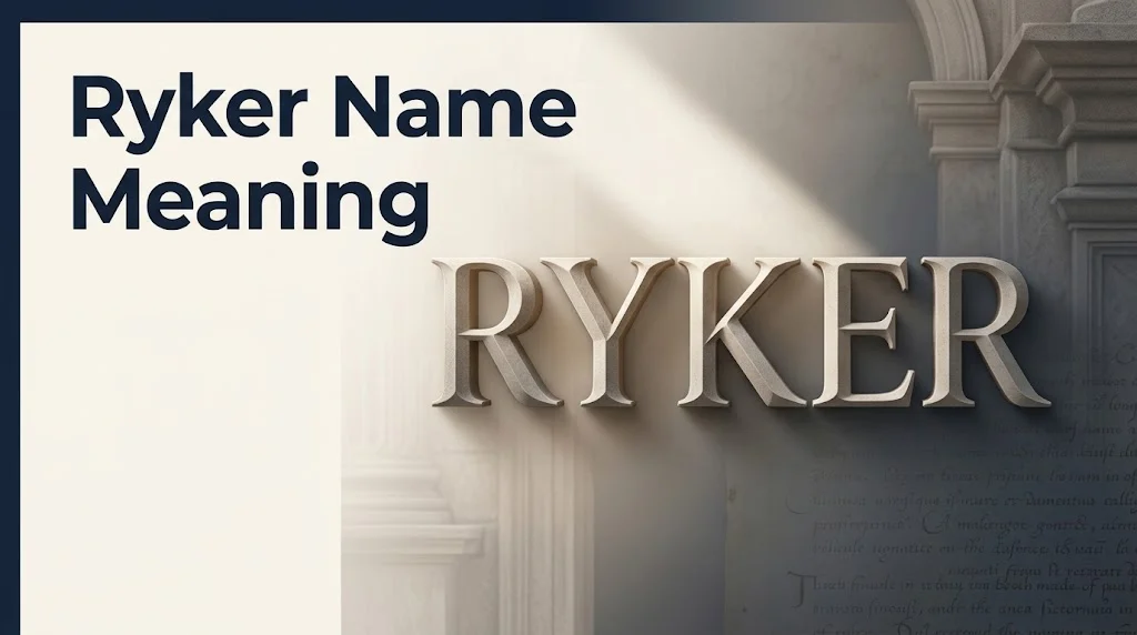 ryker name meaning